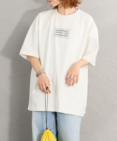 RVCA（ルーカ）の「【WEB限定】[RVCA/ルーカ] EXOTIC BOX バックプリント ショートスリーブTシャツ（Tシャツ/カットソー・レディース・ブラック/ホワイト/グリーン・M/L/XL）」の7枚目の写真