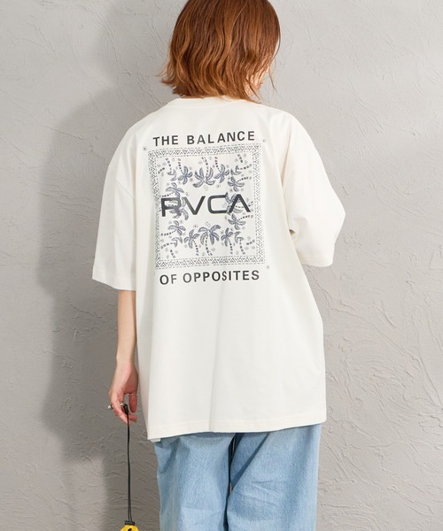 RVCA（ルーカ）の「【WEB限定】[RVCA/ルーカ] EXOTIC BOX バックプリント ショートスリーブTシャツ（Tシャツ/カットソー・レディース・ブラック/ホワイト/グリーン・M/L/XL）」の9枚目の写真