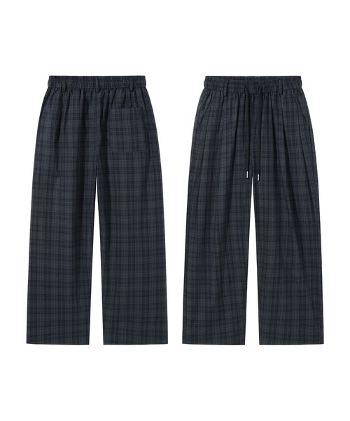HOOK（フック）の「HOOK コットンチェック × ルーズシルエット イージーワイドパンツ (SS)（その他パンツ・メンズ・ダークグリーン・L/XL/M）」の22枚目の写真