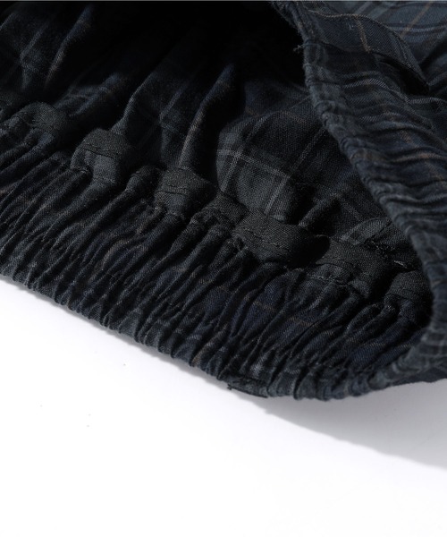 HOOK（フック）の「HOOK コットンチェック × ルーズシルエット イージーワイドパンツ (SS)（その他パンツ・メンズ・ダークグリーン・L/XL/M）」の17枚目の写真