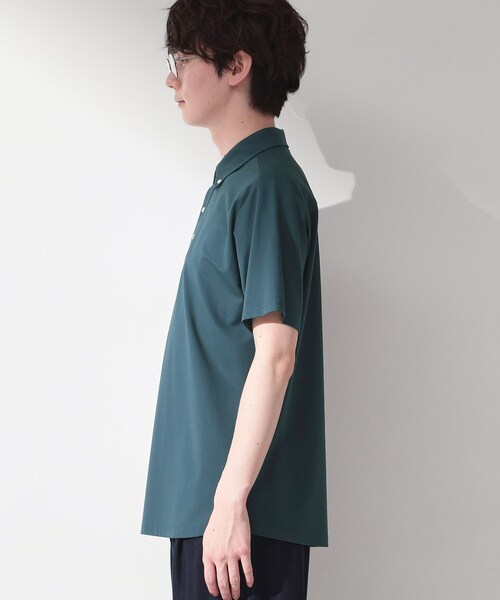 THE SHOP TK （ザ ショップ ティーケー ）の「アイス カノコポロシャツ【接触冷感／洗濯機OK】（ポロシャツ・メンズ・ブルーグリーン/ネイビー/ライトグレー・02/03/04）」の17枚目の写真