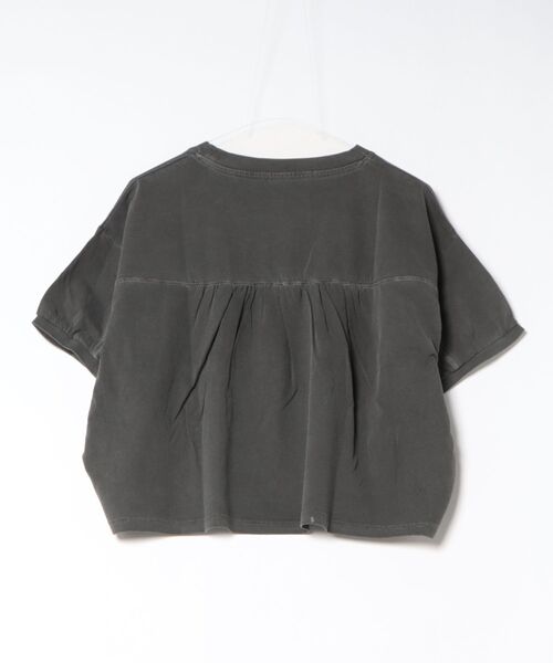Right-on(ライトオン)の「HONEYSUCKLE ROSE(ハニーサックルローズ)ピグメント加工ショートTシャツ(Tシャツ/カットソー・レディース・キナリ/ブラック/ブルー・M/L)」の4枚目の写真