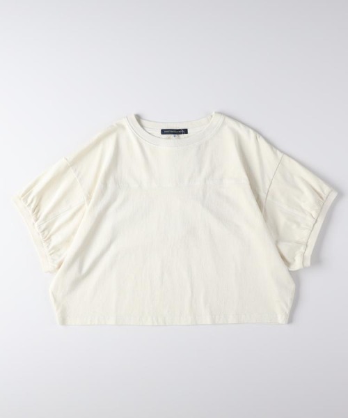 Right-on(ライトオン)の「HONEYSUCKLE ROSE(ハニーサックルローズ)ピグメント加工ショートTシャツ(Tシャツ/カットソー・レディース・キナリ/ブラック/ブルー・M/L)」の14枚目の写真