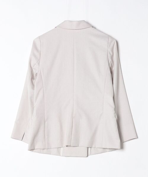 TRUDEA(トルディア)の「麻調 金釦ダブルジャケット(テーラードジャケット・レディース・ライトグレー・X-LARGE/LARGE/MEDIUM/SMALL)」の13枚目の写真