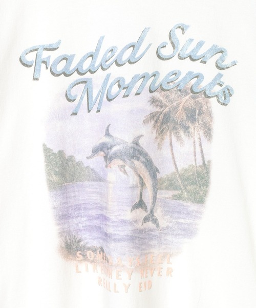 PBLIM(ページボーイリム)の「《UNISEX》ビーチサイドT(Tシャツ/カットソー・レディース・オフホワイト/グリーン・FREE)」の11枚目の写真
