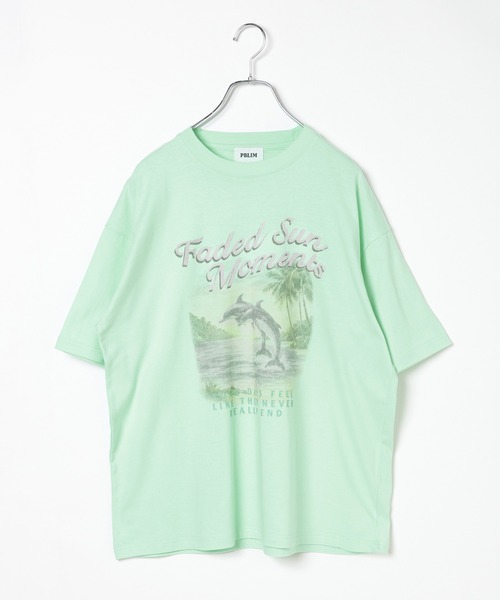 PBLIM(ページボーイリム)の「《UNISEX》ビーチサイドT(Tシャツ/カットソー・レディース・オフホワイト/グリーン・FREE)」の20枚目の写真