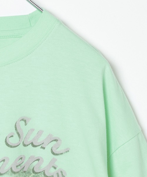 PBLIM(ページボーイリム)の「《UNISEX》ビーチサイドT(Tシャツ/カットソー・レディース・オフホワイト/グリーン・FREE)」の16枚目の写真