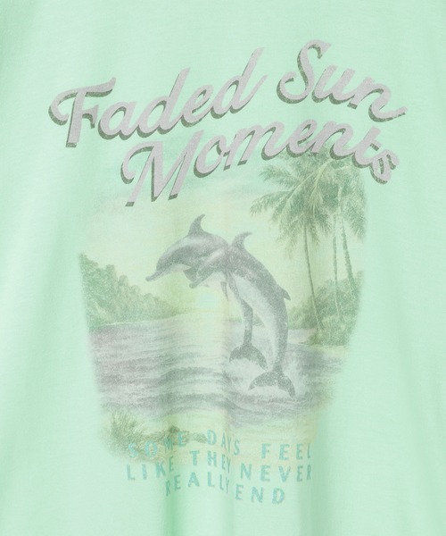 PBLIM(ページボーイリム)の「《UNISEX》ビーチサイドT(Tシャツ/カットソー・レディース・オフホワイト/グリーン・FREE)」の13枚目の写真