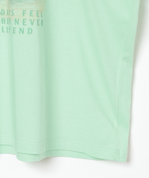 PBLIM(ページボーイリム)の「《UNISEX》ビーチサイドT(Tシャツ/カットソー・レディース・オフホワイト/グリーン・FREE)」の14枚目の写真