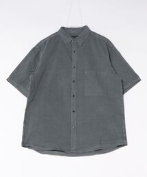 製品染めブロード半袖シャツ