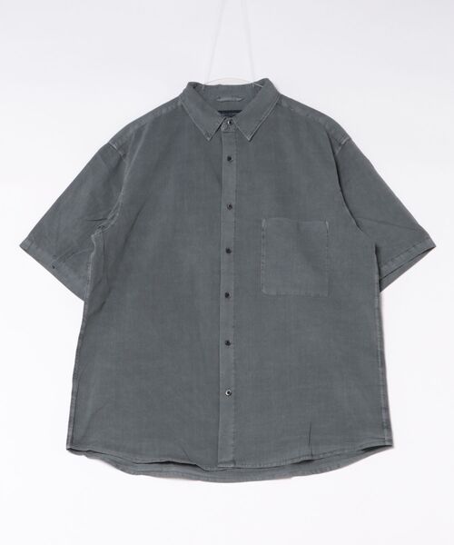 BACK NUMBER（バックナンバー）の「製品染めブロード半袖シャツ（シャツ/ブラウス・メンズ・ピンク/ブラック/ブルー・S/M/XL/L）」の2枚目の写真