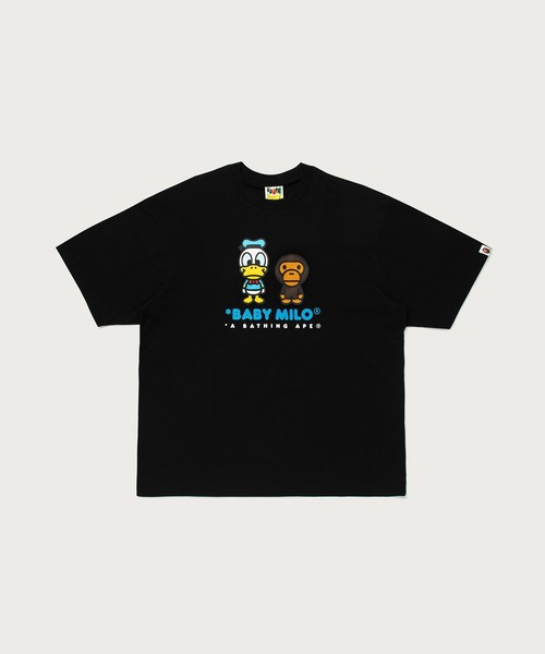 A BATHING APE(アベイシングエイプ)の「BAPE X DISNEY DONALD DUCK BABY MILO RELAXED FIT TEE(Tシャツ/カットソー・メンズ・ネイビー/ブラック/ホワイト・X-LARGE/SMALL/MEDIUM/LARGE/XX-LARGE)」の3枚目の写真