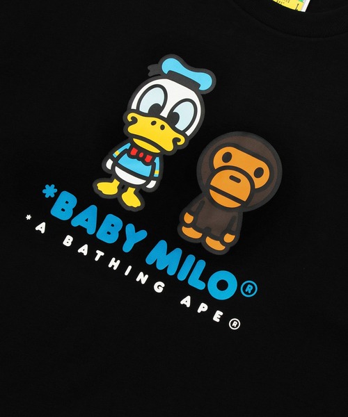 A BATHING APE(アベイシングエイプ)の「BAPE X DISNEY DONALD DUCK BABY MILO RELAXED FIT TEE(Tシャツ/カットソー・メンズ・ネイビー/ブラック/ホワイト・X-LARGE/SMALL/MEDIUM/LARGE/XX-LARGE)」の8枚目の写真