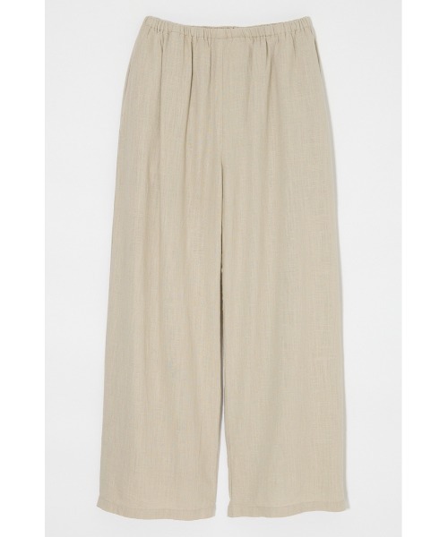 MOUSSY(マウジー)の「【セットアップ対応】LINEN BLEND RELAX ワイドパンツ(その他パンツ・レディース・ネイビー/ベージュ・1/2)」の2枚目の写真