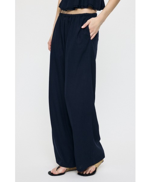 MOUSSY(マウジー)の「【セットアップ対応】LINEN BLEND RELAX ワイドパンツ(その他パンツ・レディース・ネイビー/ベージュ・1/2)」の11枚目の写真