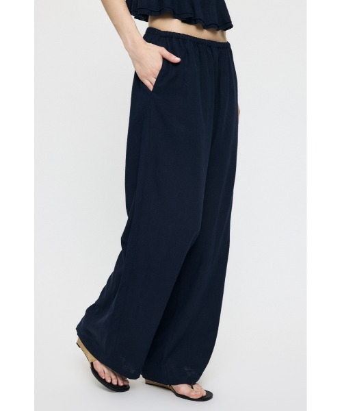 MOUSSY(マウジー)の「【セットアップ対応】LINEN BLEND RELAX ワイドパンツ(その他パンツ・レディース・ネイビー/ベージュ・1/2)」の12枚目の写真