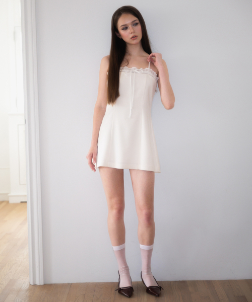 ROSEFRANTZ（ロゼフランツ）の「Tweed Ribbon Tie Mini Dress [Cream]（ワンピース・レディース・Cream・SMALL/MEDIUM）」の8枚目の写真