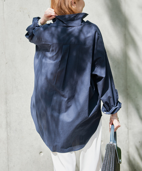 VERMEIL par iena(ヴェルメイユパーイエナ)の「コットンボイルシャツ(シャツ/ブラウス・レディース・ネイビー/ベージュ/ピンク系その他/ホワイト・FREE)」の17枚目の写真