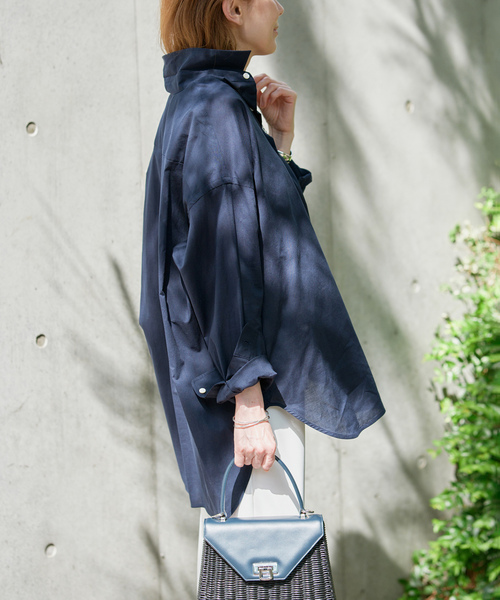 VERMEIL par iena(ヴェルメイユパーイエナ)の「コットンボイルシャツ(シャツ/ブラウス・レディース・ネイビー/ベージュ/ピンク系その他/ホワイト・FREE)」の16枚目の写真