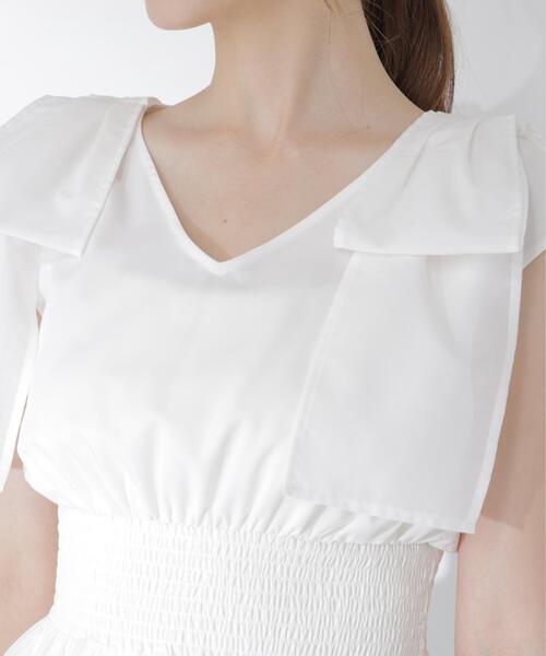 PROPORTION BODY DRESSING(プロポーションボディドレッシング)の「ショルダーリボンペプラムブラウス / 1216210603(シャツ/ブラウス・レディース・ホワイト/ブラック/レッド・FREE)」の22枚目の写真