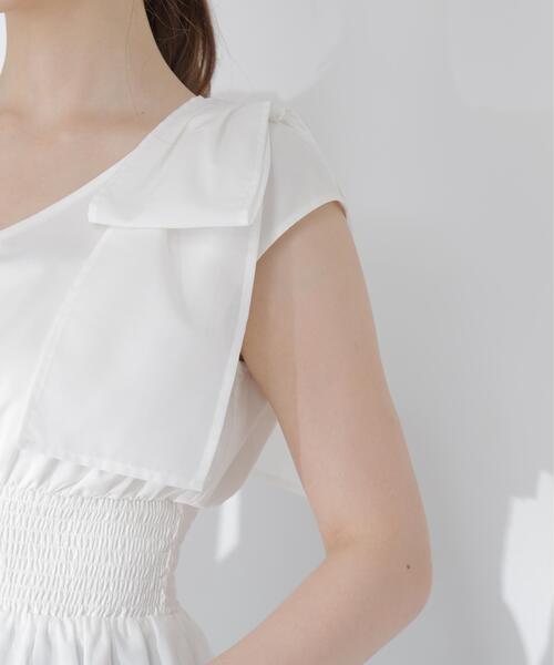 PROPORTION BODY DRESSING(プロポーションボディドレッシング)の「ショルダーリボンペプラムブラウス / 1216210603(シャツ/ブラウス・レディース・ホワイト/ブラック/レッド・FREE)」の21枚目の写真