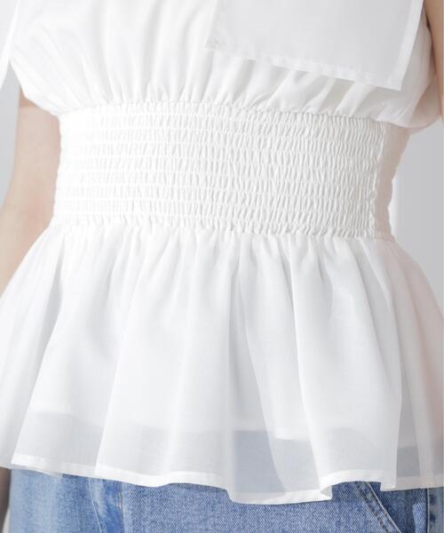 PROPORTION BODY DRESSING(プロポーションボディドレッシング)の「ショルダーリボンペプラムブラウス / 1216210603(シャツ/ブラウス・レディース・ホワイト/ブラック/レッド・FREE)」の20枚目の写真