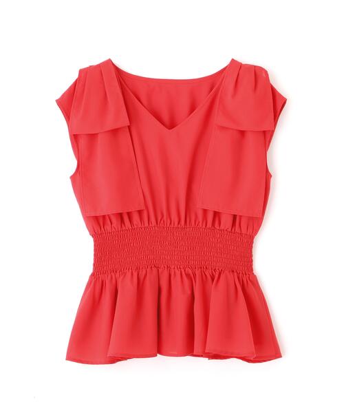 PROPORTION BODY DRESSING(プロポーションボディドレッシング)の「ショルダーリボンペプラムブラウス / 1216210603(シャツ/ブラウス・レディース・ホワイト/ブラック/レッド・FREE)」の5枚目の写真
