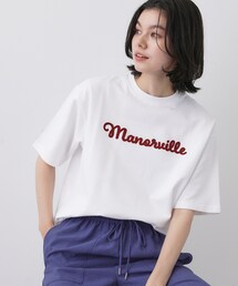 ロゴ刺繍ミニ裏毛Tシャツ
