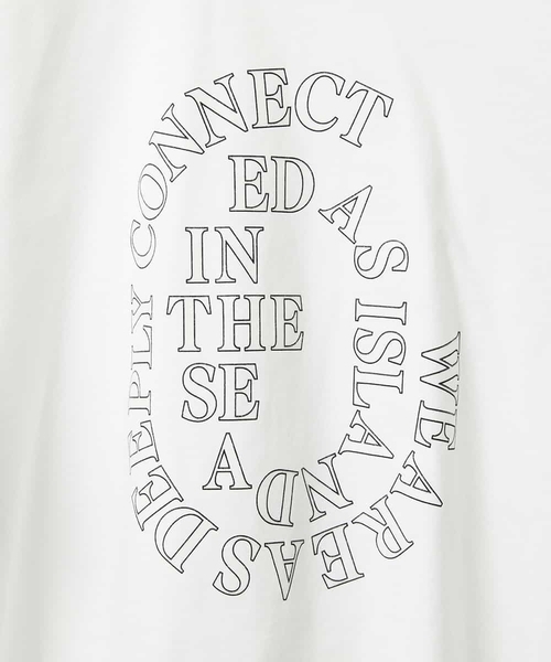 MICHEL KLEIN(ミッシェル・クラン)の「透明箔プリントTシャツ(Tシャツ/カットソー・レディース・ダークインディゴブルー/ホワイト・40/38)」の8枚目の写真