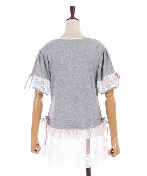 myu:loret(ミュウロレット)の「巻き薔薇付ロングプルオーバー(Tシャツ/カットソー・レディース・グレー/グリーン・FREE)」の22枚目の写真