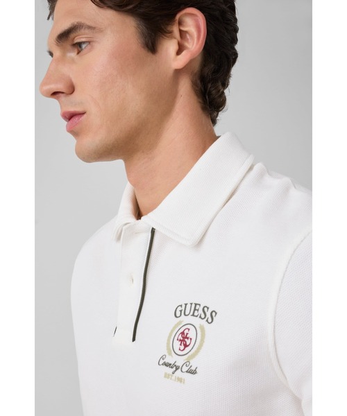 Guess(ゲス)の「GUESS Country Club Tee ポロシャツ 半袖(ポロシャツ・メンズ・ホワイト・SMALL/MEDIUM/X-LARGE)」の4枚目の写真