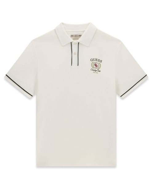 Guess(ゲス)の「GUESS Country Club Tee ポロシャツ 半袖(ポロシャツ・メンズ・ホワイト・SMALL/MEDIUM/X-LARGE)」の2枚目の写真