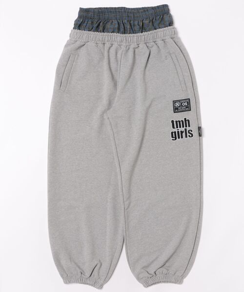 THE MYSTERIOUS HOTEL(ザミステリアスホテル)の「THE MYSTERIOUS HOTEL/ザ ミステリアス ホテル/LAYERED SWEAT PANT(スウェットパンツ・レディース・グレー/チャコールグレー・F)」の3枚目の写真