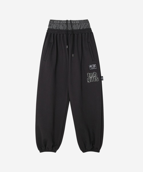 THE MYSTERIOUS HOTEL(ザミステリアスホテル)の「THE MYSTERIOUS HOTEL/ザ ミステリアス ホテル/LAYERED SWEAT PANT(スウェットパンツ・レディース・グレー/チャコールグレー・F)」の8枚目の写真