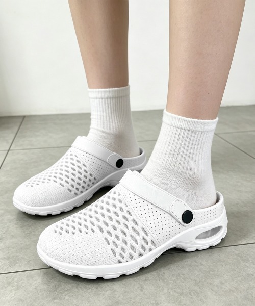 Miniministore(ミニミニストア)の「厚底メッシュスニーカーサンダルレディース(サンダル・レディース・グレー/ホワイト/ブラック・22.5cm/23.0cm/23.5cm/24.0cm/24.5cm)」の1枚目の写真