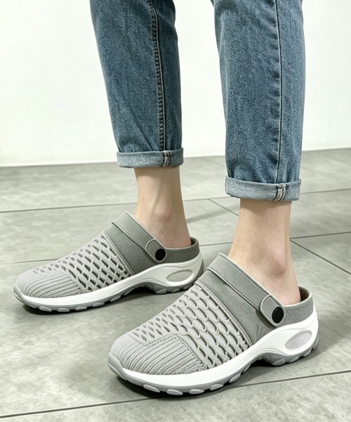 Miniministore(ミニミニストア)の「厚底メッシュスニーカーサンダルレディース(サンダル・レディース・グレー/ホワイト/ブラック・22.5cm/23.0cm/23.5cm/24.0cm/24.5cm)」の10枚目の写真