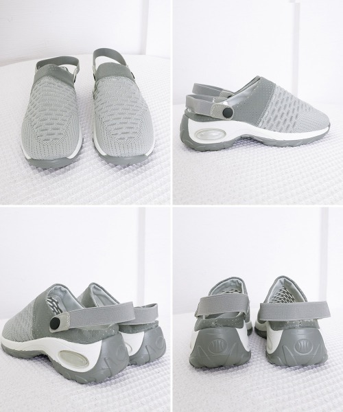 Miniministore(ミニミニストア)の「厚底メッシュスニーカーサンダルレディース(サンダル・レディース・グレー/ホワイト/ブラック・22.5cm/23.0cm/23.5cm/24.0cm/24.5cm)」の5枚目の写真