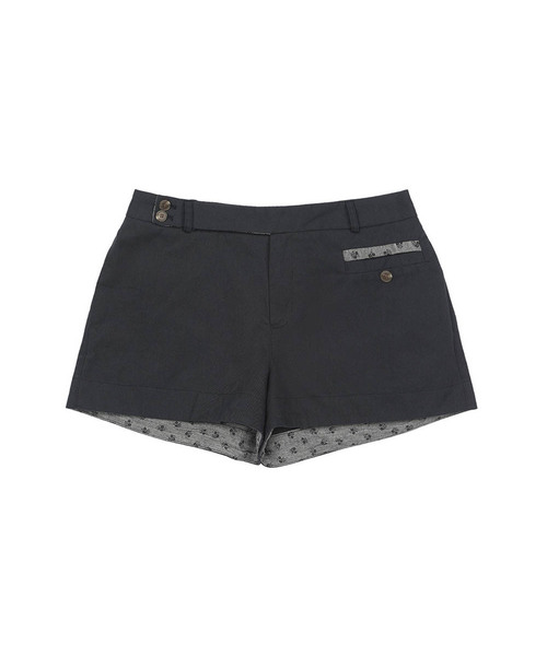 OHESHIO(オヘシオ)の「FLORAL DETAIL COTTON SHORTS, DEEP NAVY(その他パンツ・レディース・その他・1/2)」の1枚目の写真