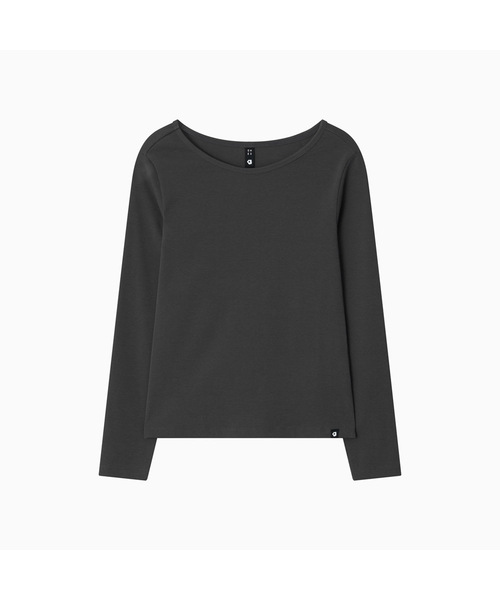 OHESHIO(オヘシオ)の「BASIC SLIM LONG SLEEVE, CHARCOAL(Tシャツ/カットソー・レディース・その他・FREE)」の1枚目の写真