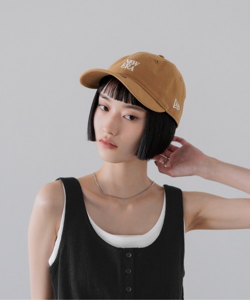 LOWRYS FARM（ローリーズファーム）の「【NEWERA】ローリーズファーム別注企画 ロゴCAP 26 653956（キャップ・レディース・ブラウン/ブラック・FREE）」の7枚目の写真