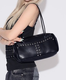 Studded Eyelet Square Boston Bag / スタッズアイレットスクエアボストンバッグ