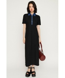 ASYMMETRY PLEATS S/OP アシンメトリープリーツショートワンピース 春