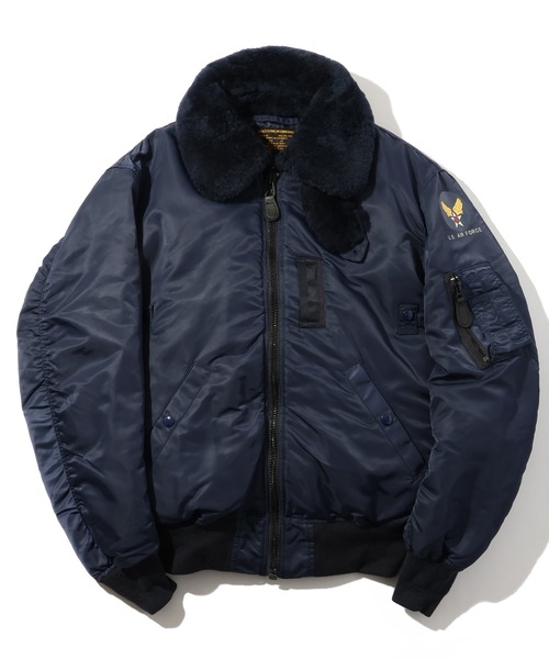 HOUSTON(ヒューストン)の「【HOUSTON/ヒューストン】B-15C FLIGHT JACKET/フライトジャケット(ミリタリージャケット・メンズ・ネイビー・36/38/40/42)」の1枚目の写真