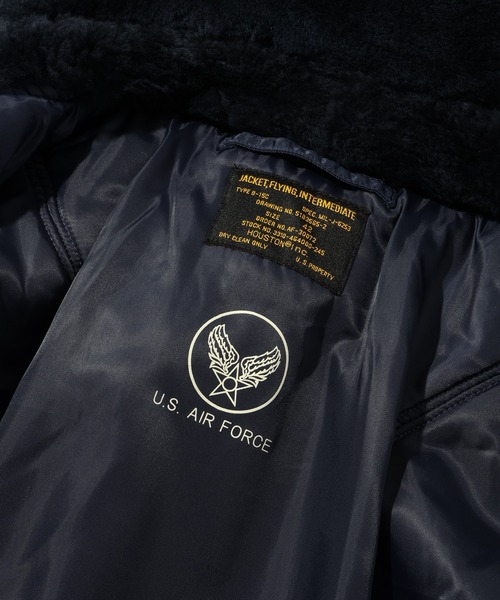 HOUSTON(ヒューストン)の「【HOUSTON/ヒューストン】B-15C FLIGHT JACKET/フライトジャケット(ミリタリージャケット・メンズ・ネイビー・36/38/40/42)」の6枚目の写真