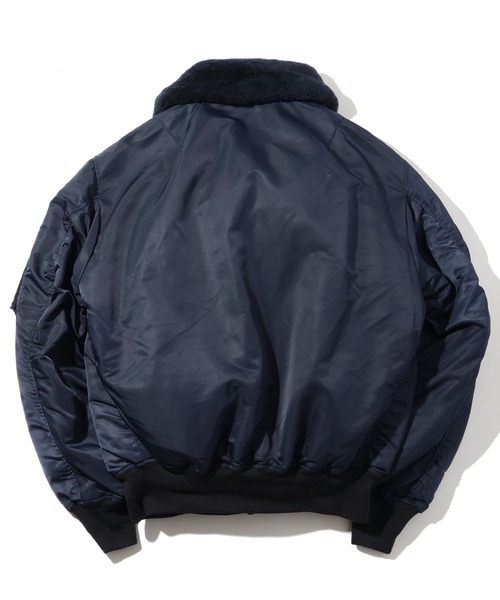 HOUSTON(ヒューストン)の「【HOUSTON/ヒューストン】B-15C FLIGHT JACKET/フライトジャケット(ミリタリージャケット・メンズ・ネイビー・36/38/40/42)」の4枚目の写真
