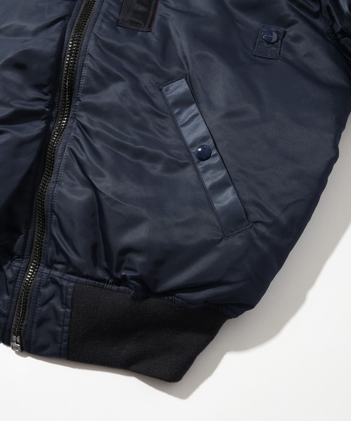 HOUSTON(ヒューストン)の「【HOUSTON/ヒューストン】B-15C FLIGHT JACKET/フライトジャケット(ミリタリージャケット・メンズ・ネイビー・36/38/40/42)」の10枚目の写真