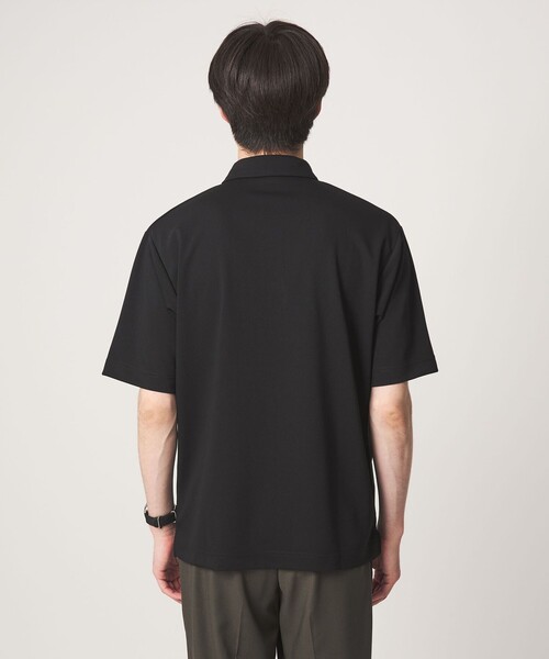 green label relaxing（グリーンレーベルリラクシング）の「【WEB限定】JUST fit ジャージ 半袖 ポロシャツ（ポロシャツ・メンズ・オフホワイト/ブラック・S/M/XL/L）」の7枚目の写真
