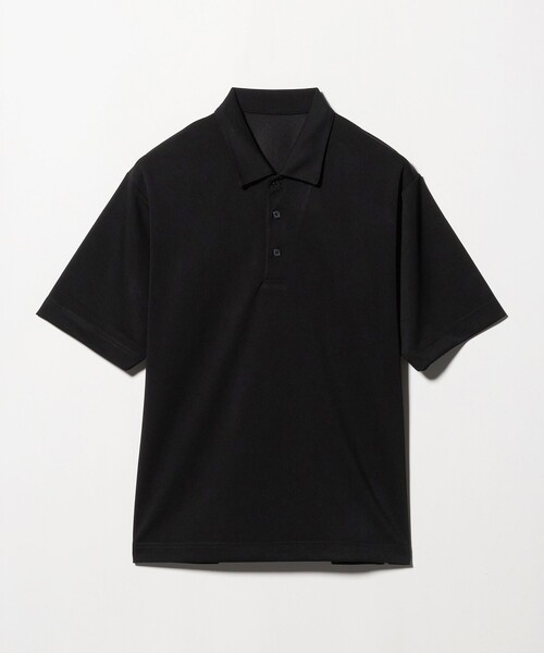 green label relaxing（グリーンレーベルリラクシング）の「【WEB限定】JUST fit ジャージ 半袖 ポロシャツ（ポロシャツ・メンズ・オフホワイト/ブラック・S/M/XL/L）」の11枚目の写真