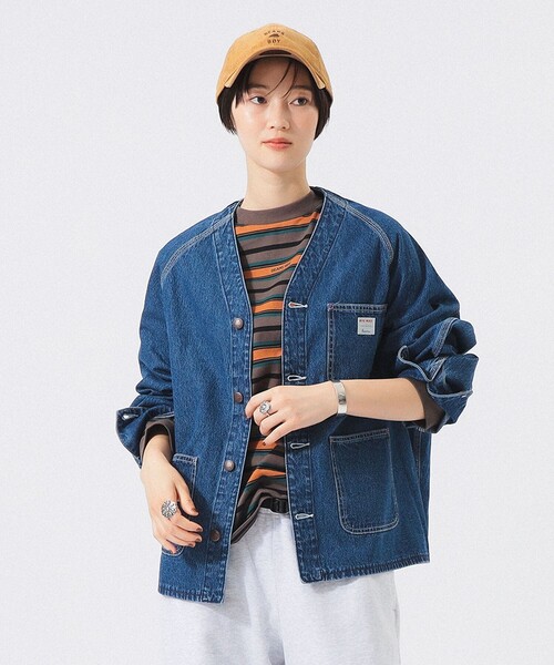 BEAMS BOY(ビームスボーイ)の「【別注】BIGMAC / エンジニア ジャケット(デニムジャケット・レディース・ブルー系その他/インディゴブルー・ONE SIZE)」の2枚目の写真