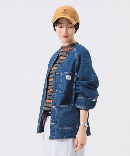 BEAMS BOY(ビームスボーイ)の「【別注】BIGMAC / エンジニア ジャケット(デニムジャケット・レディース・ブルー系その他/インディゴブルー・ONE SIZE)」の5枚目の写真
